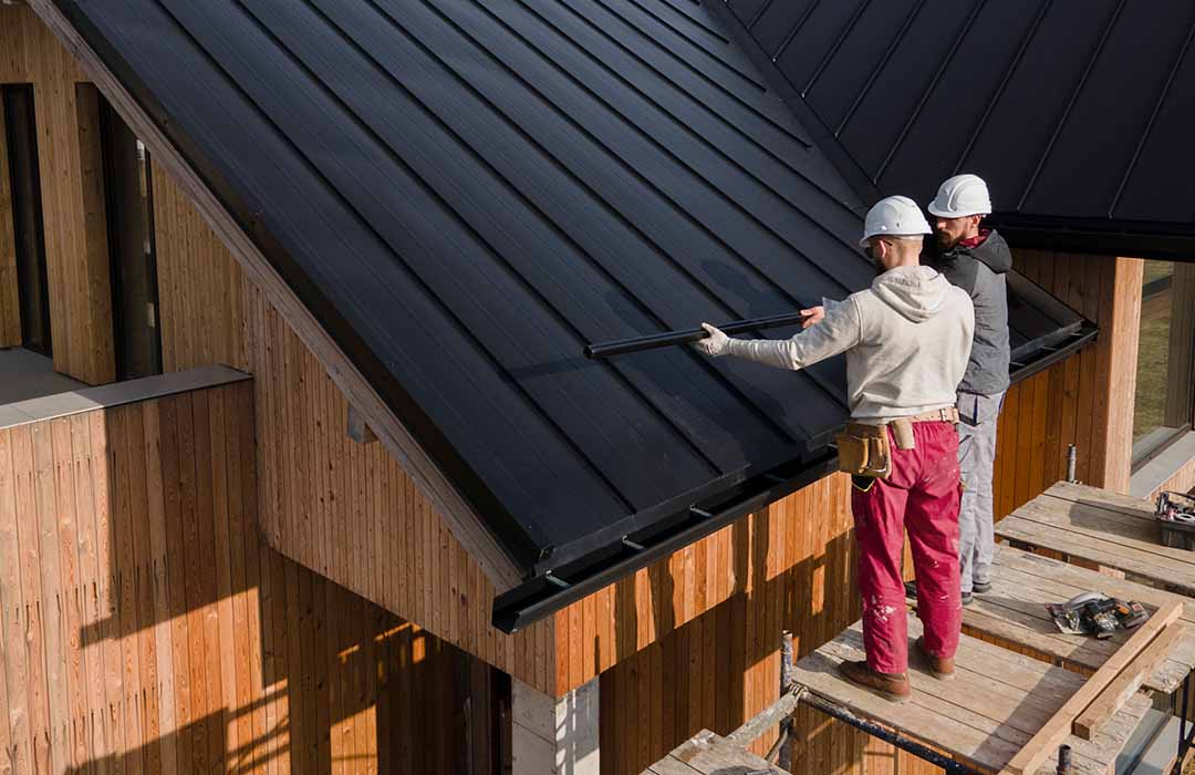 AI Receptionist detecting roofing emergencies, routing urgent calls, and providing safety guidance.